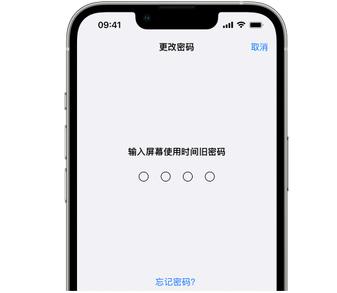 海头镇iPhone屏幕维修分享iPhone屏幕使用时间密码忘记了怎么办 