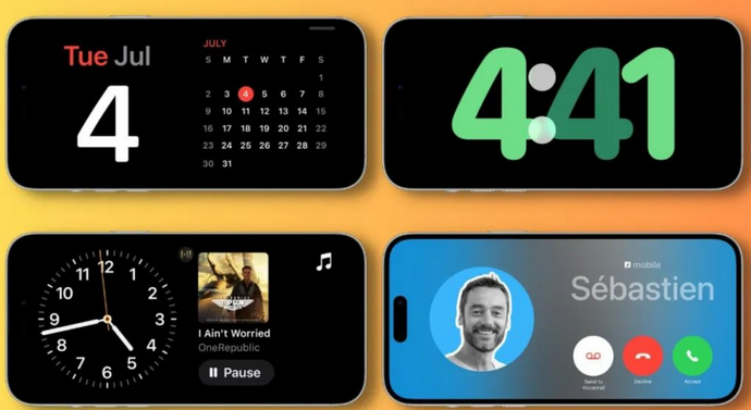 海头镇苹果手机维修分享iOS17横屏充电待机显示有什么好处 