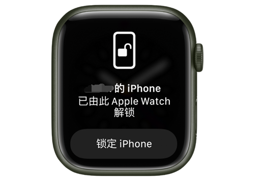 海头镇苹果手机维修分享用 AppleWatch 解锁配备面容 ID 的 iPhone方法 